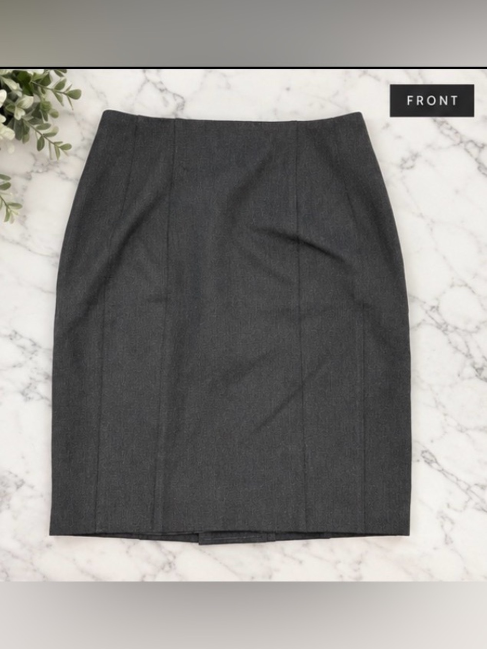 Express Charcoal Gray Pencil Skirt Size 6 Career Office Workwear Classic
